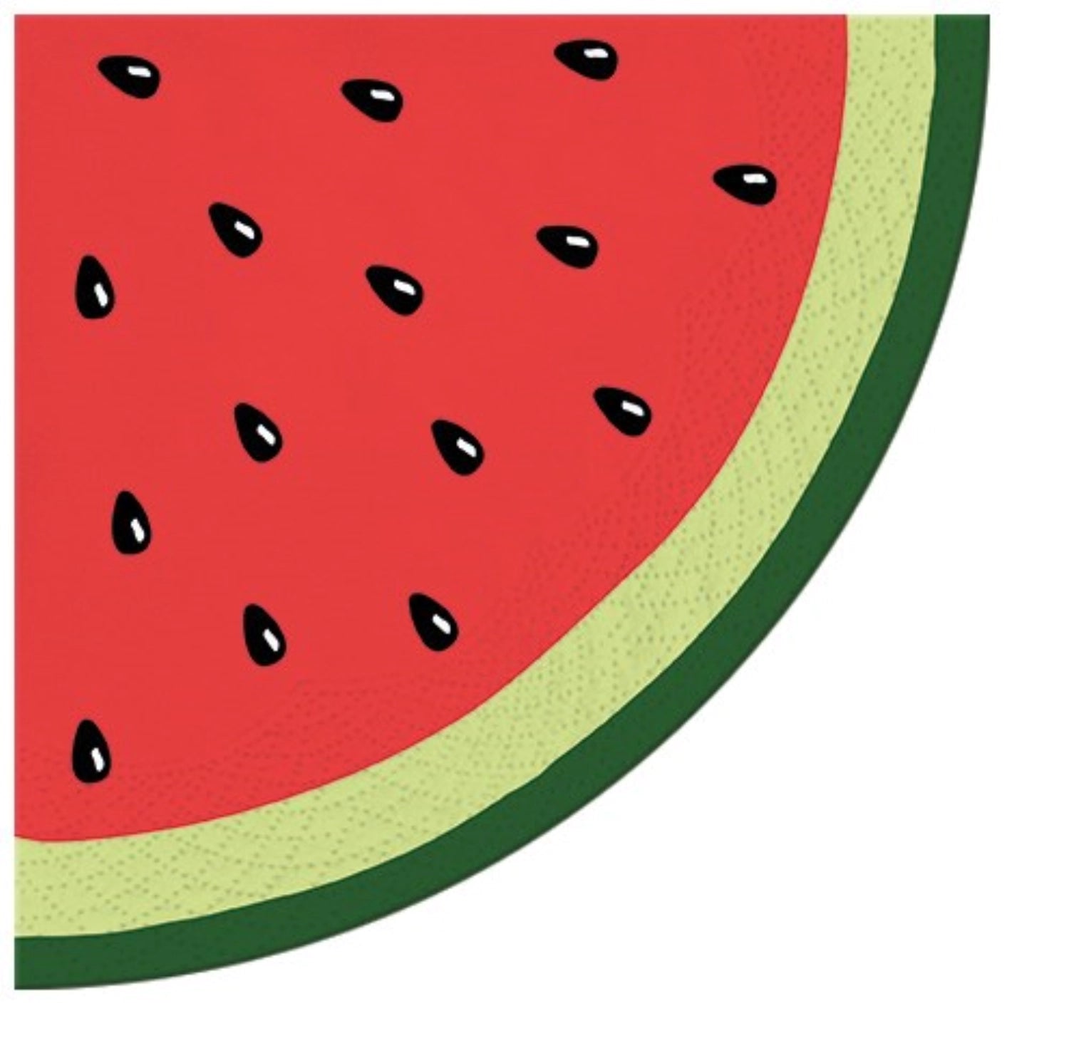 Servietten Round 12x Wassermelone, Ø 32cm in Rot präsentiert im Onlineshop von KAQTU Design AG. Servietten ist von PAW
