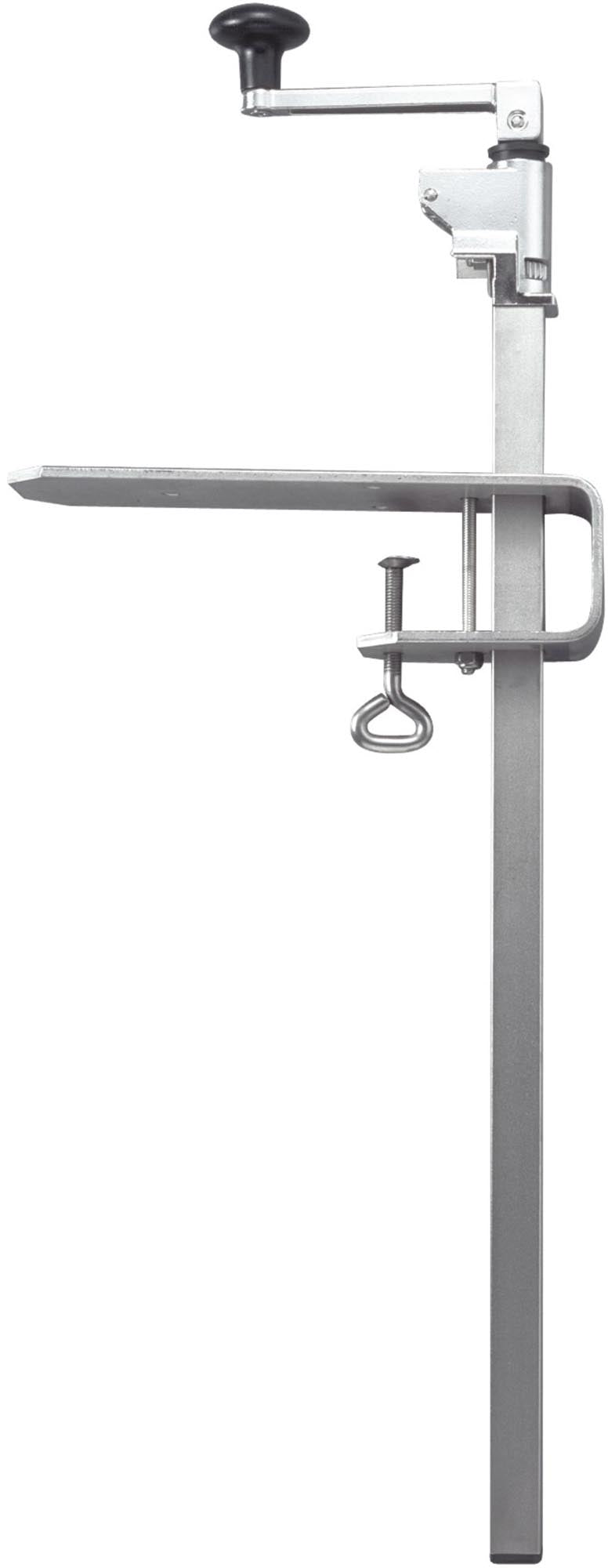 Dosenöffnermaschine Sieger-Clou 30, Druckguss hellgrau in Silber präsentiert im Onlineshop von KAQTU Design AG. Küchenhelfer ist von Westmark