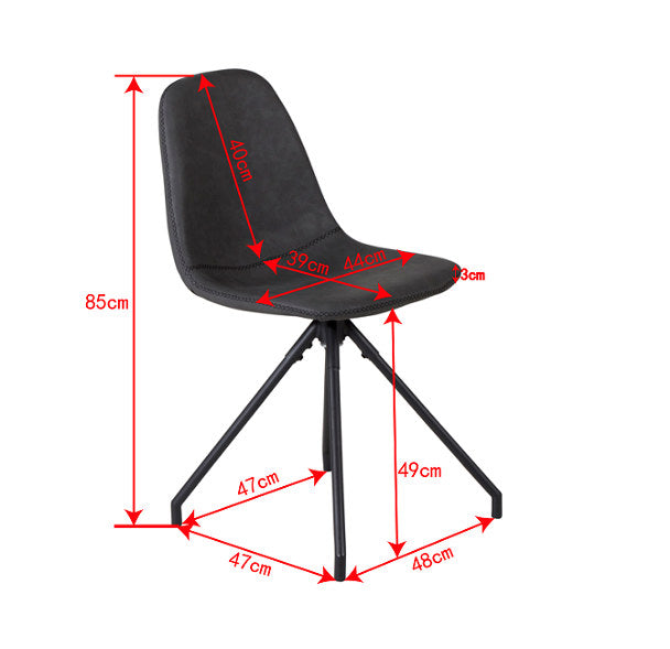 Polar Drehstuhl in Schwarz präsentiert im Onlineshop von KAQTU Design AG. Drehstuhl ist von Venture Home