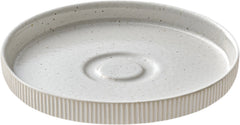 Playground Nara Untertasse rund Relief weiss D15cm