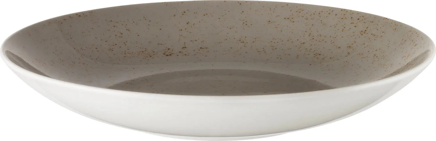 Pottery Unique Lightgrey Teller tief rund coupe 21cm