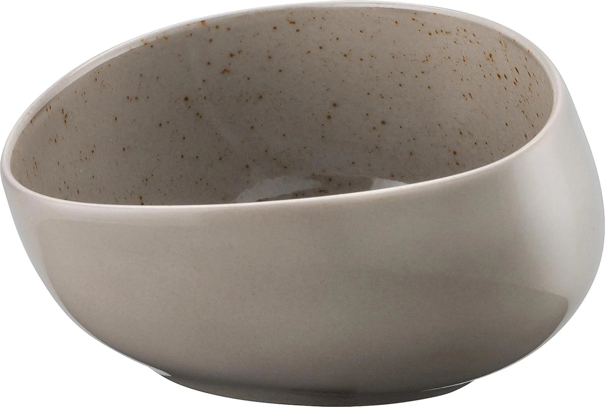 Pottery Unique Lightgrey Schale asymmetrisch 13cm 0.33lt - KAQTU Design