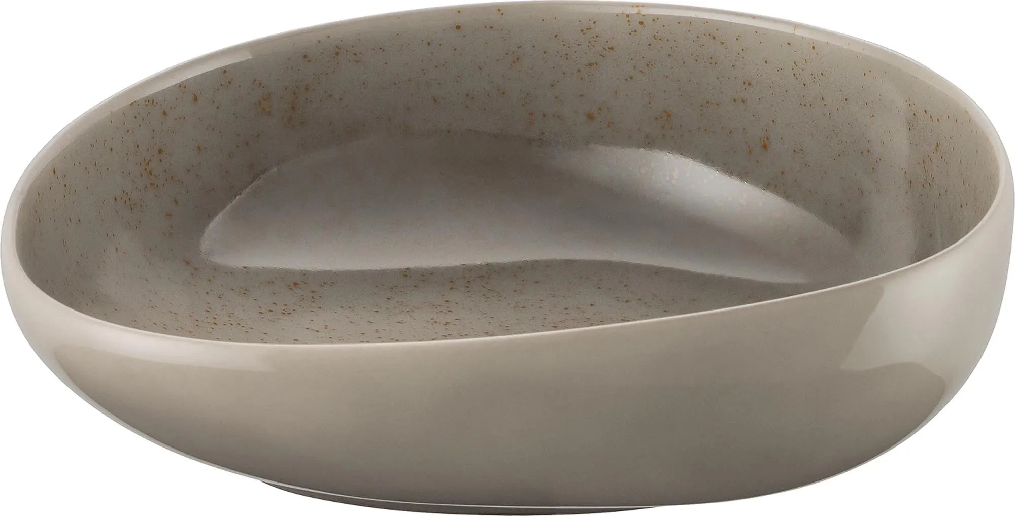 Pottery Unique Lightgrey Schüssel asymmetrisch 20cm 0.9lt - KAQTU Design