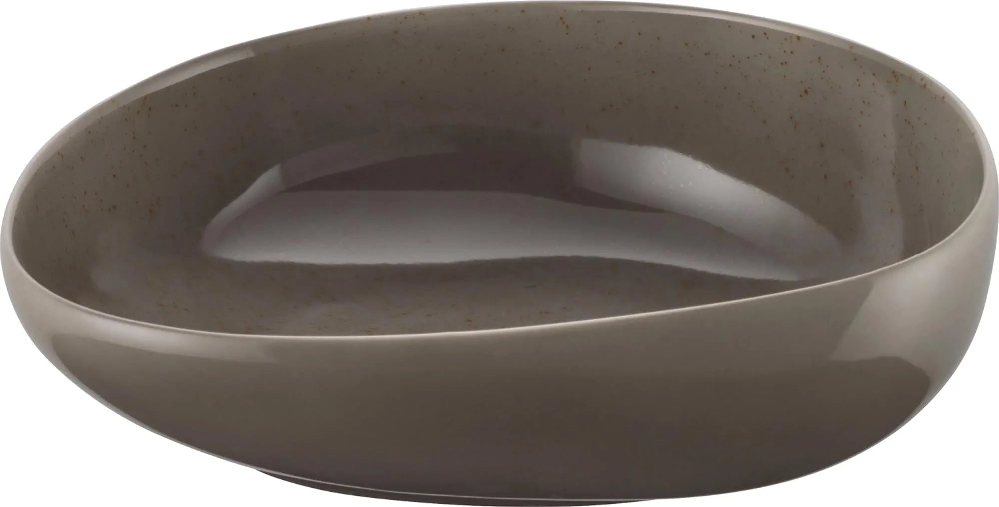 Pottery Unique Darkgrey Schüssel asymmetrisch 30cm 3lt - KAQTU Design