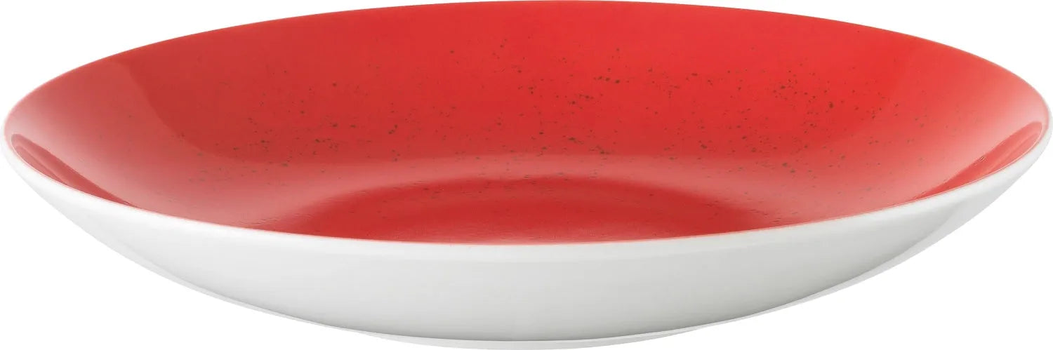 Pottery Unique Red Teller tief rund coupe 21cm