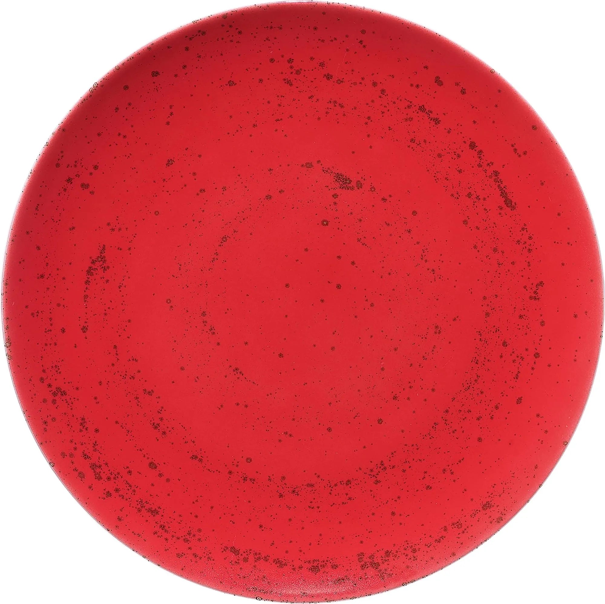 Pottery Unique Red Teller flach rund coupe 15cm - KAQTU Design