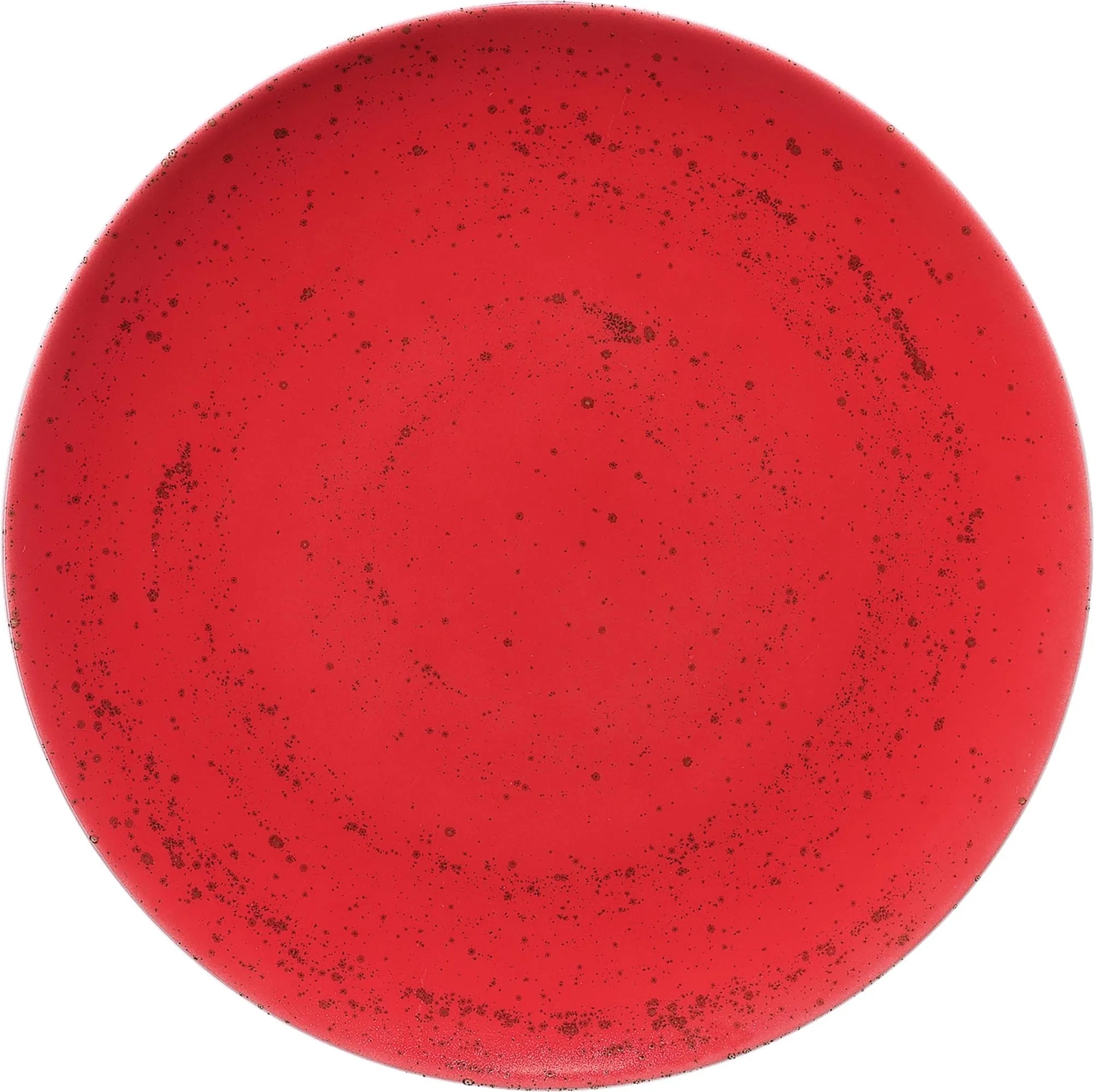 Pottery Unique Red Teller flach rund coupe 23cm - KAQTU Design