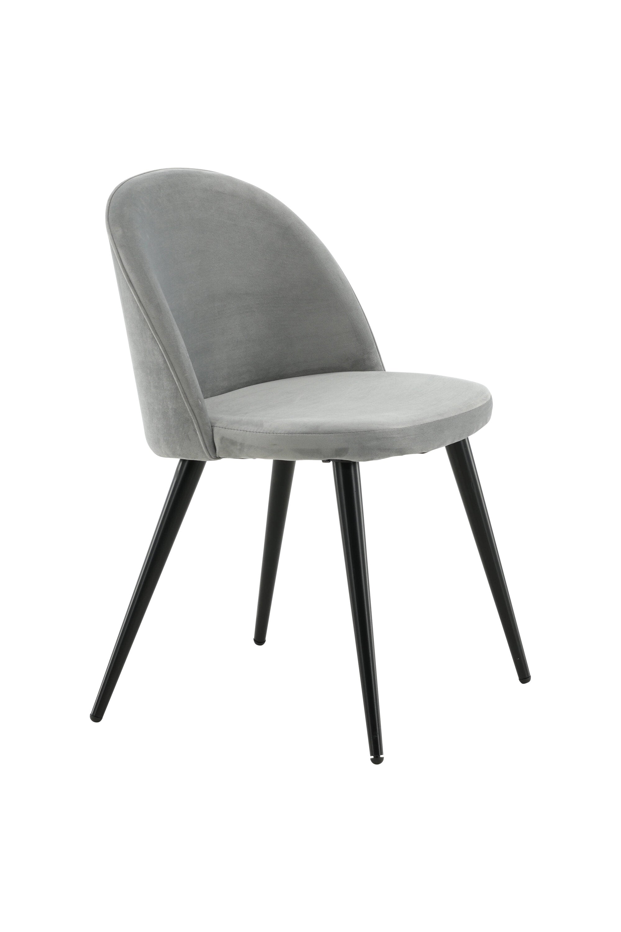 Velvet Stuhl in Hellgrau/Schwarz präsentiert im Onlineshop von KAQTU Design AG. Schalenstuhl ist von Venture Home