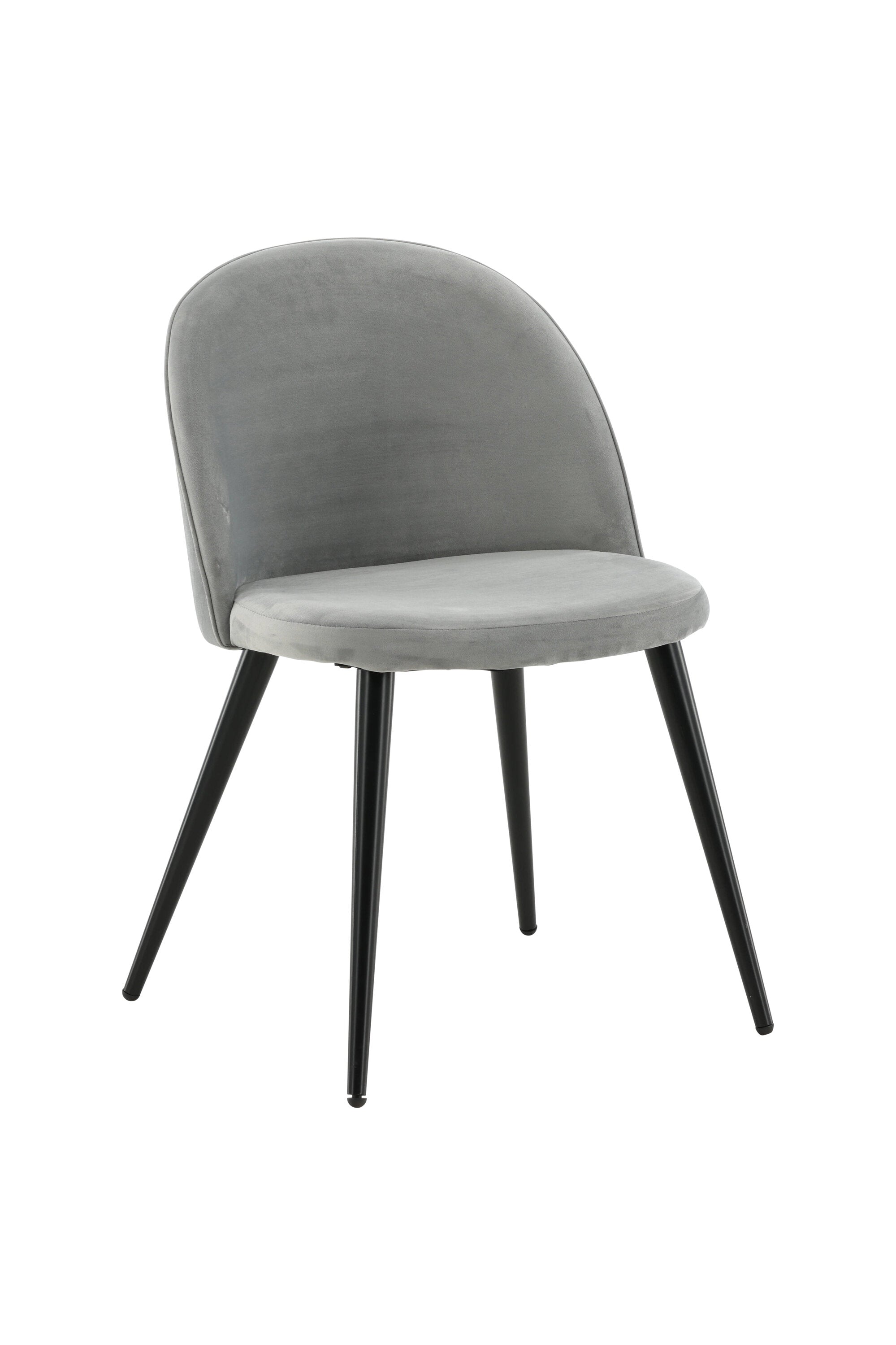 Velvet Stuhl in Hellgrau/Schwarz präsentiert im Onlineshop von KAQTU Design AG. Schalenstuhl ist von Venture Home