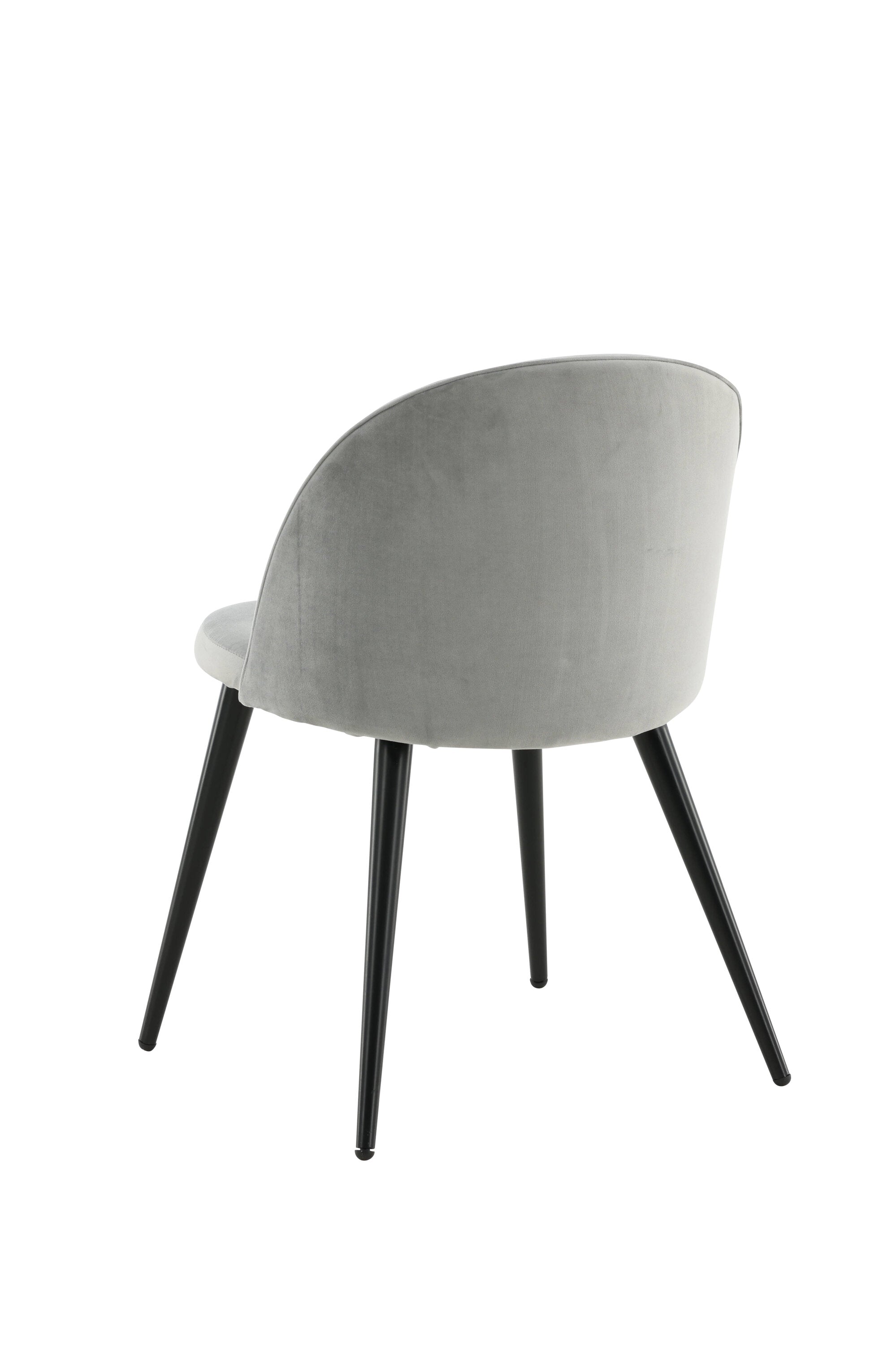 Velvet Stuhl in Hellgrau/Schwarz präsentiert im Onlineshop von KAQTU Design AG. Schalenstuhl ist von Venture Home