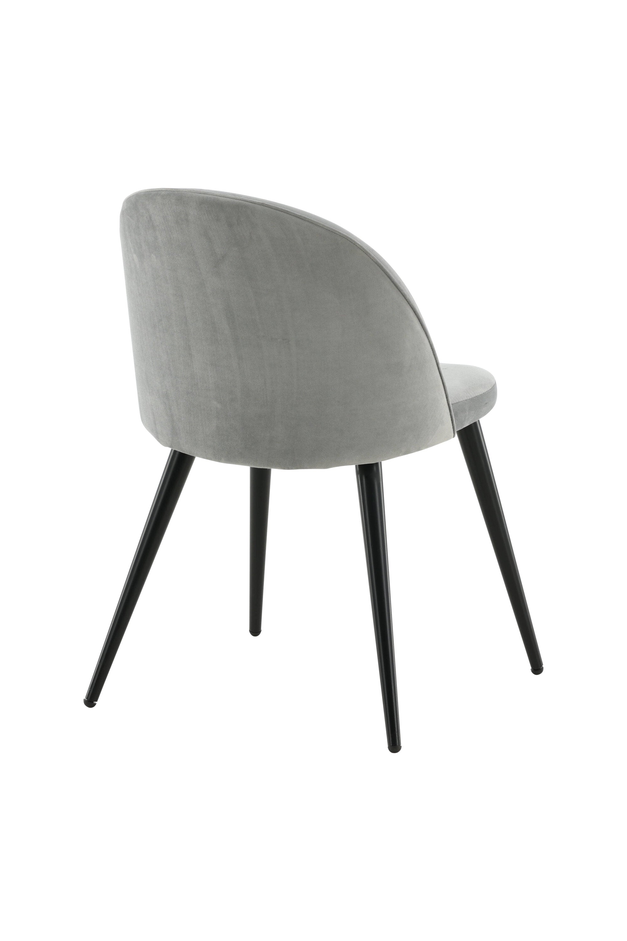 Velvet Stuhl in Hellgrau/Schwarz präsentiert im Onlineshop von KAQTU Design AG. Schalenstuhl ist von Venture Home