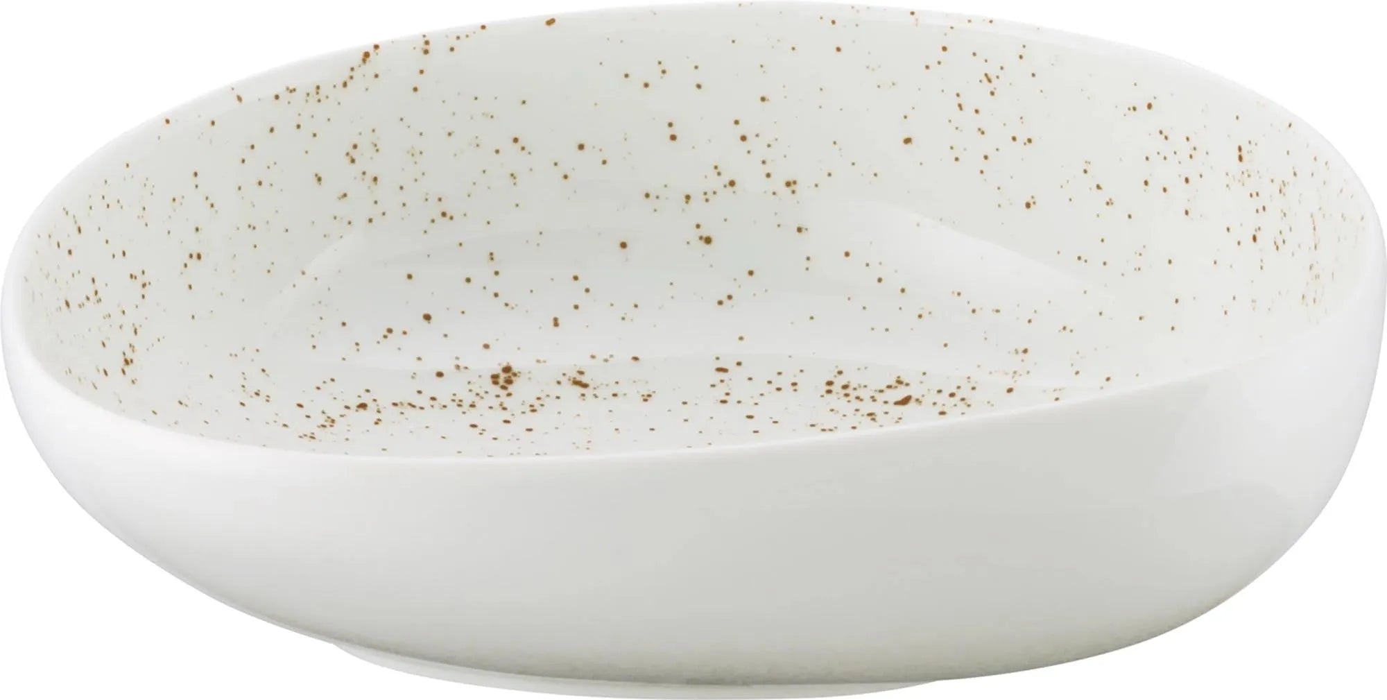 Pottery Unique white Schüssel asymmetrisch 17cm 0.45lt - KAQTU Design