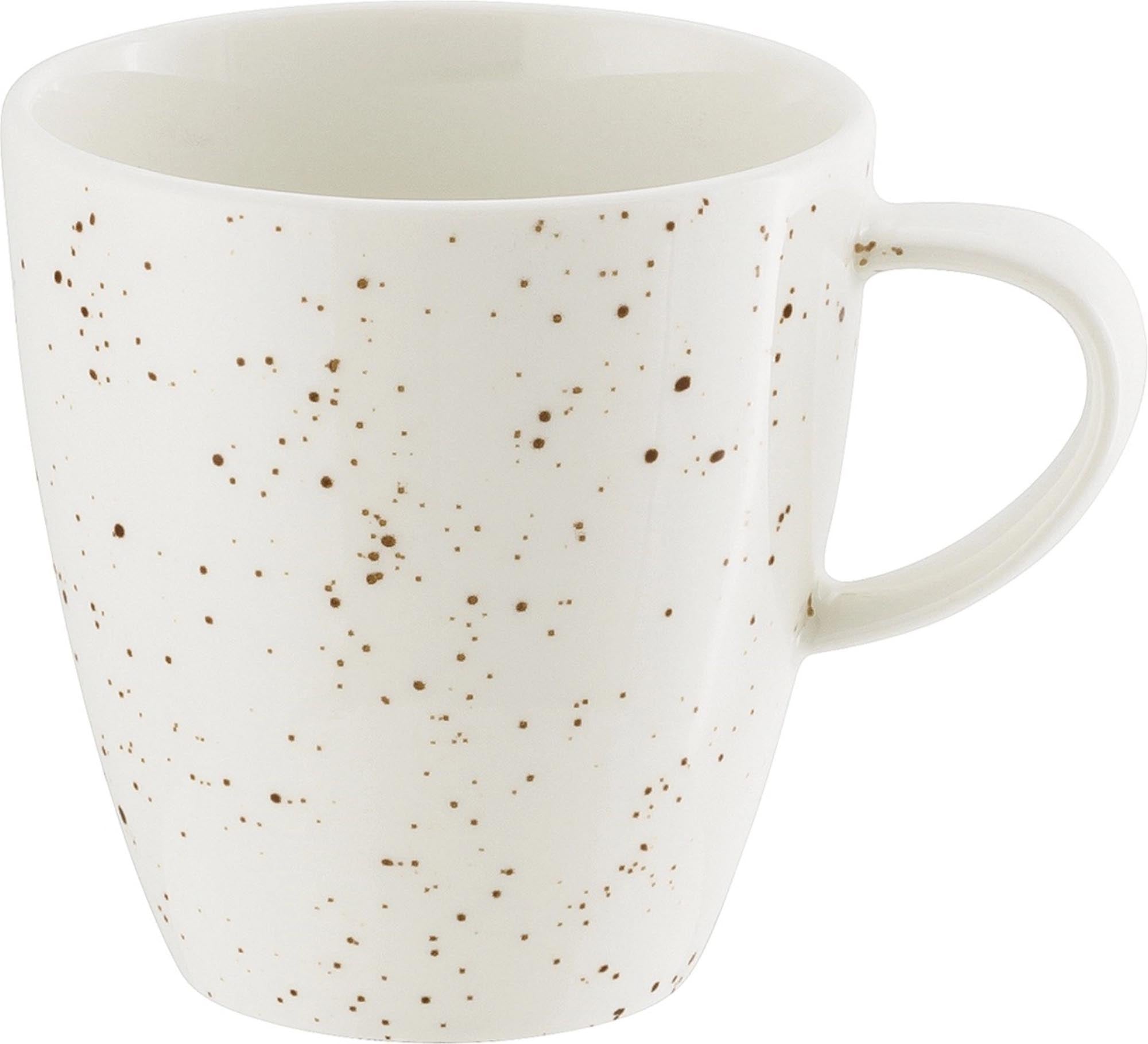 Elegante Porzellantasse für Kaffee, Tee & heisse Schokolade. Modernes Design, langlebig, spülmaschinenfest. Perfekt für jeden Anlass.