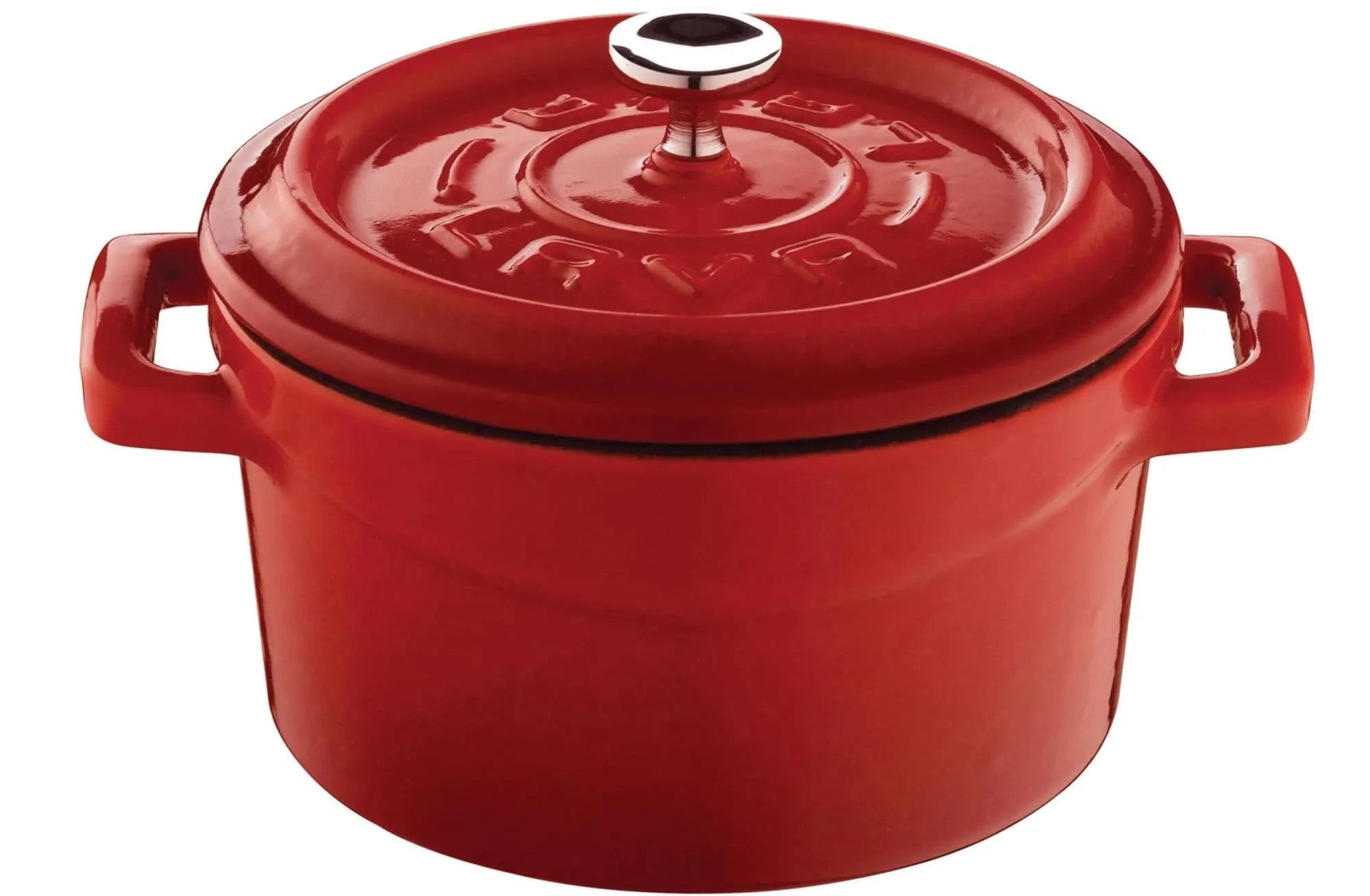 Playground Cocotte rund rot D10cm mit Deckel 0.35lt H7cm - KAQTU Design