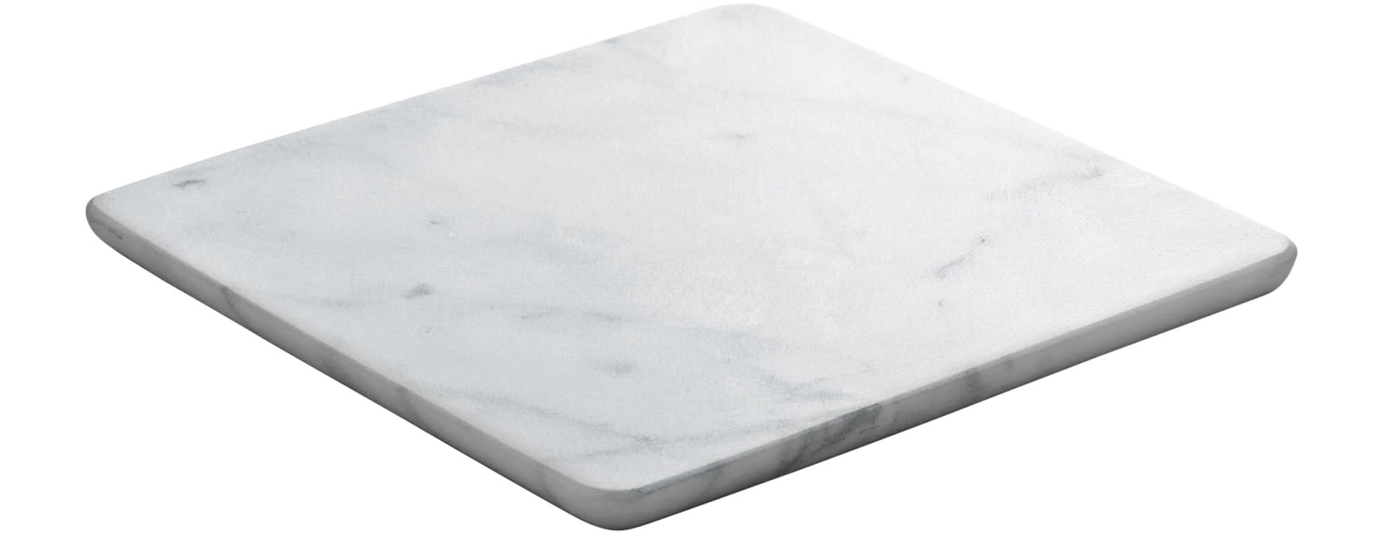 Elegante, weisse Marmorplatte 18x18cm von Schönwald, ideal für Küche & Esstisch. Luxuriös, pflegeleicht, vielseitig einsetzbar.