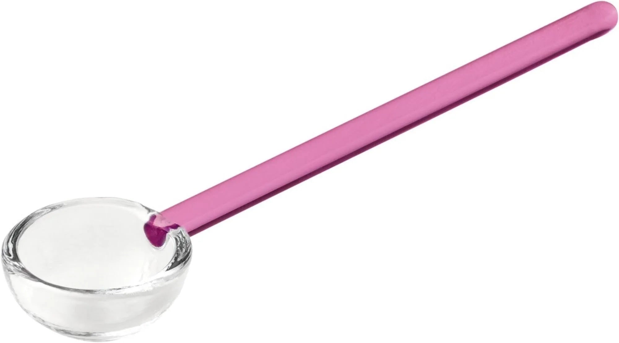 Playground Spoons Glaslöffel 14cm klar Griff rosé - KAQTU Design