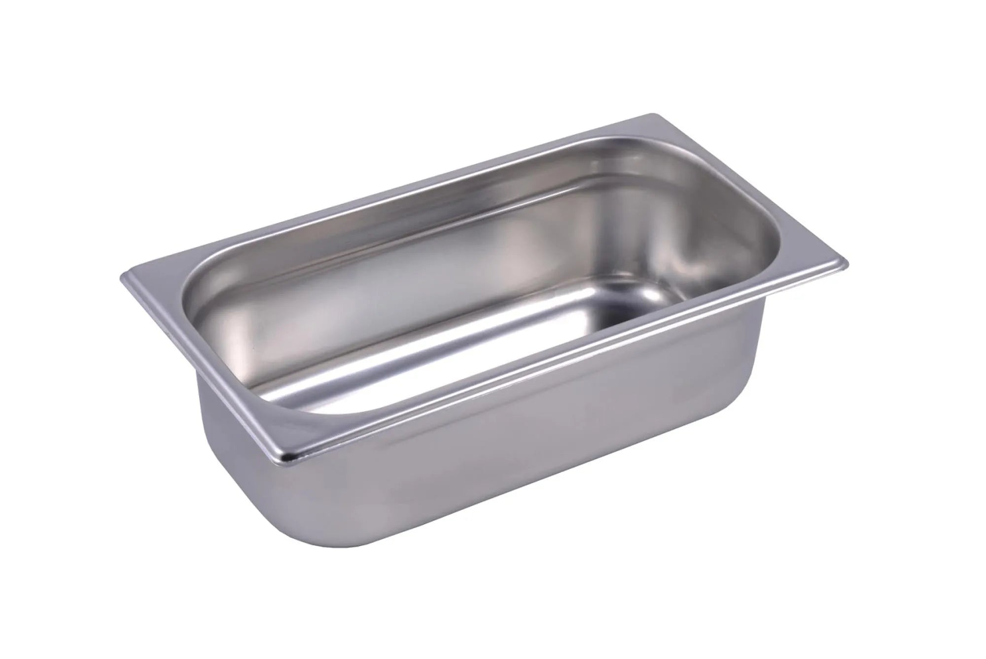 Robuster GN Behälter 1/3 aus 18/10 Edelstahl, gelocht für optimale Luftzirkulation, 32.5x17.6cm, H10cm, ideal für Buffets.