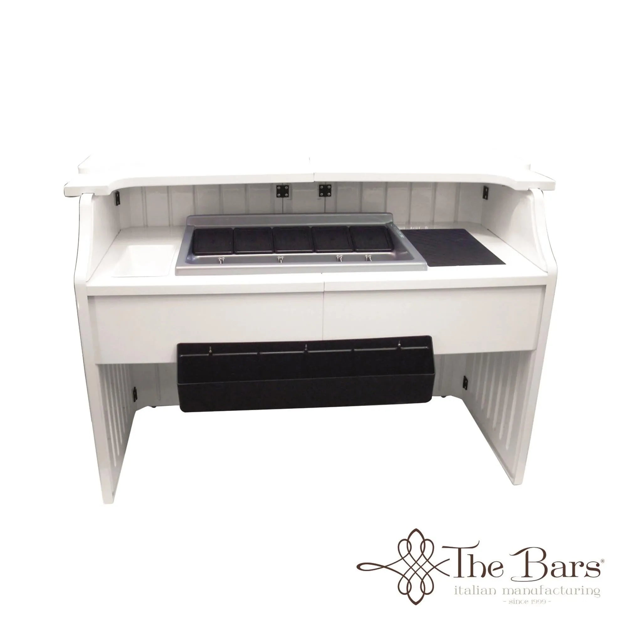 Full Catering Bar Station White With Drink Station Black in Weiss/Schwarz präsentiert im Onlineshop von KAQTU Design AG. Barzubehör ist von Maison Truffe