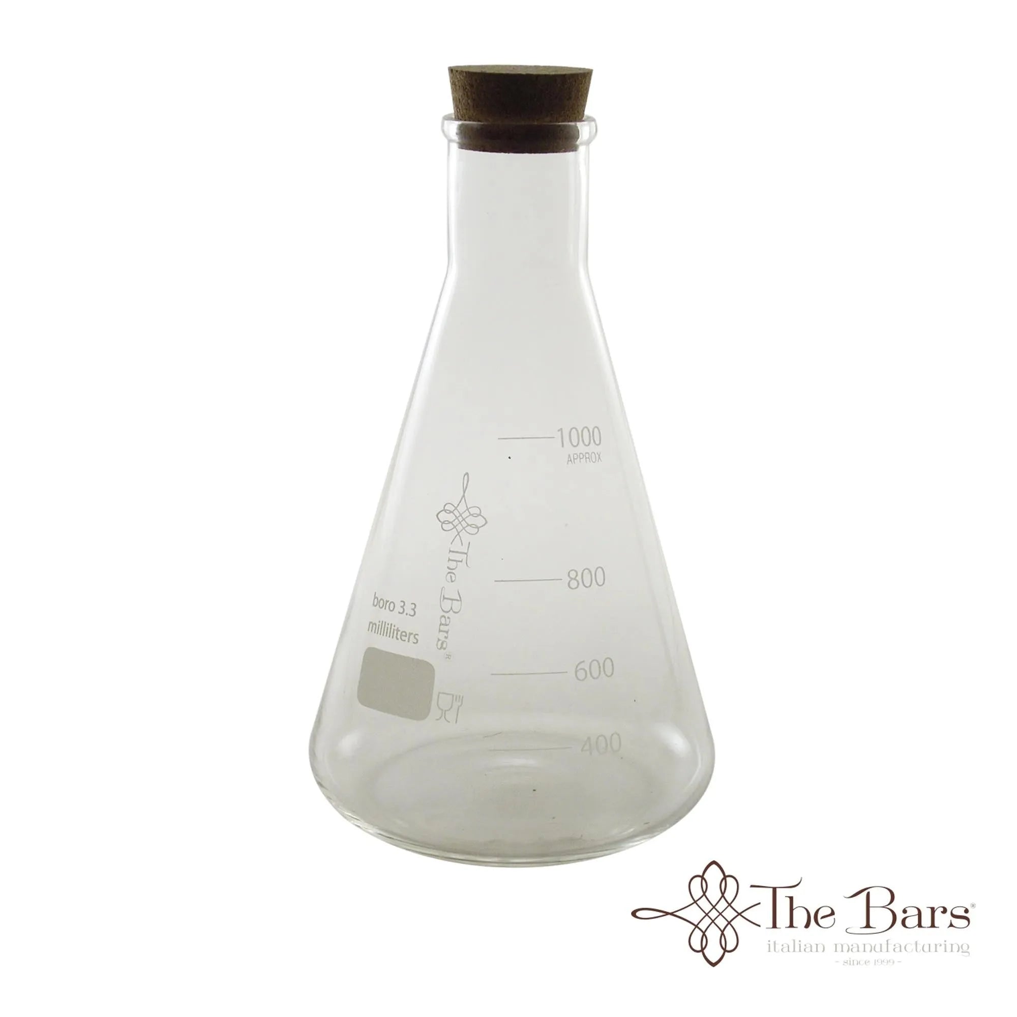 Labware Glass Flask 1000 ML. in Transparent präsentiert im Onlineshop von KAQTU Design AG. Barzubehör ist von Maison Truffe