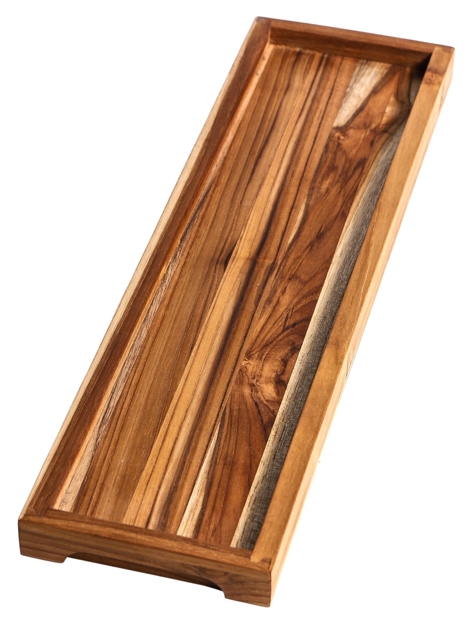 The Tray Serviertablett mit Haltegriff 46x12.5x2.4cm in Braun präsentiert im Onlineshop von KAQTU Design AG. Schneidbrett ist von Teak Haus