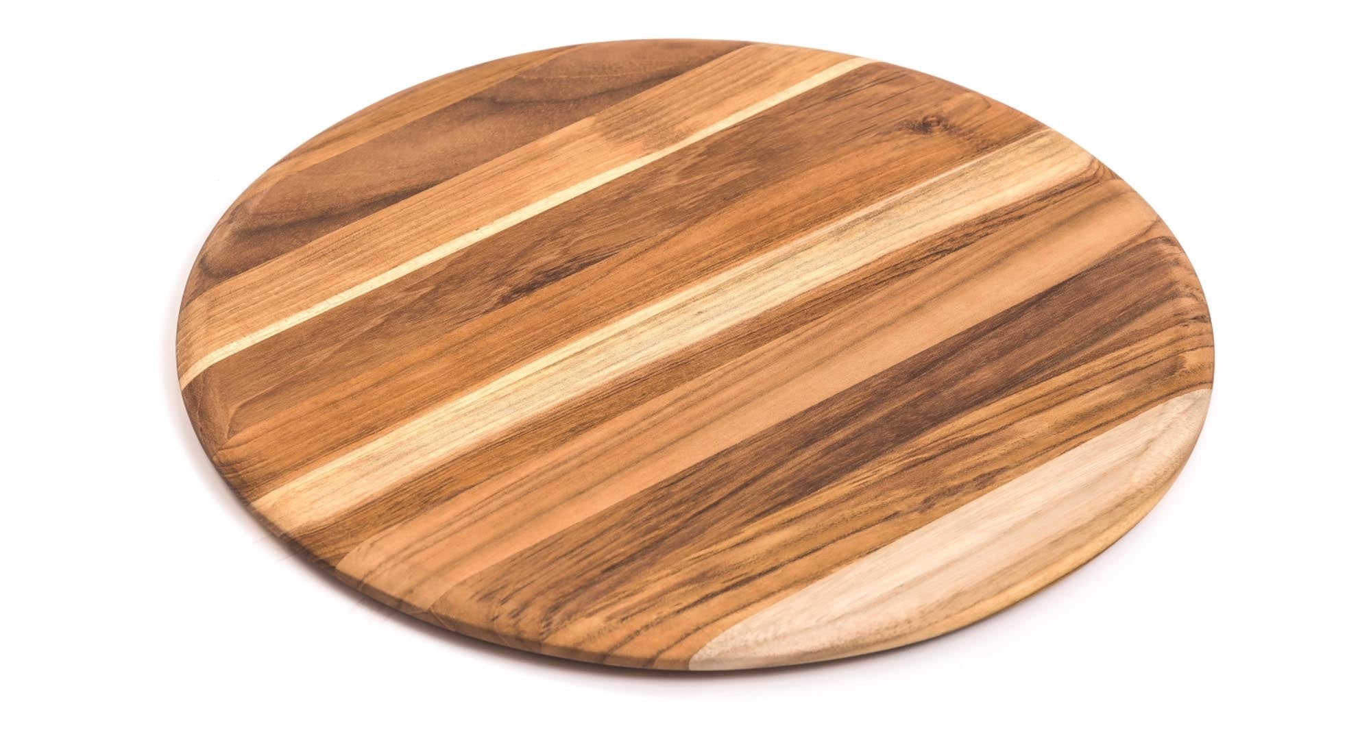 Teak Schneide- und Servierbrett rund, 33x1.4 cm V1