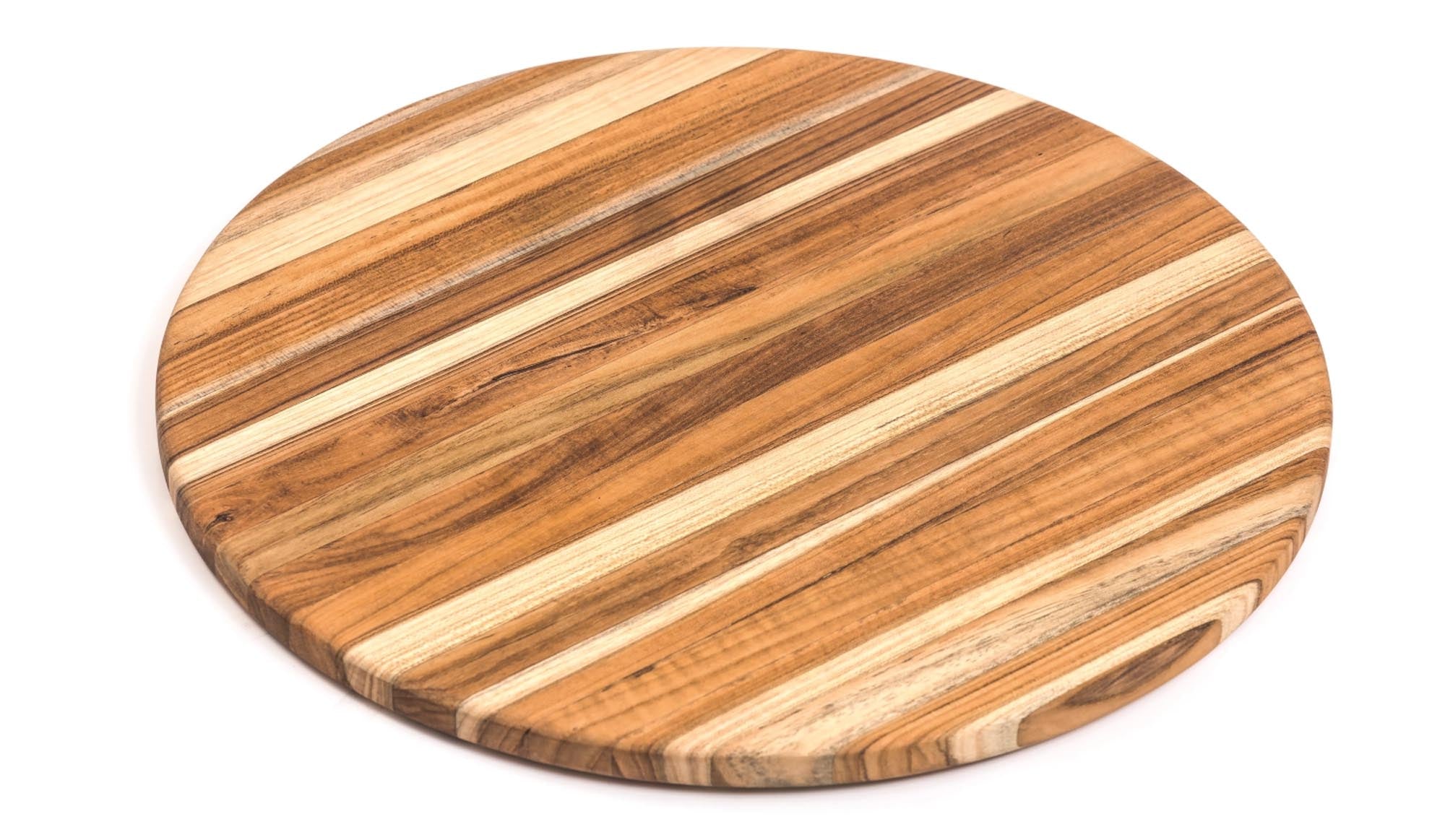 Teak Schneide- und Servierbrett rund, 33x1.4 cm V2