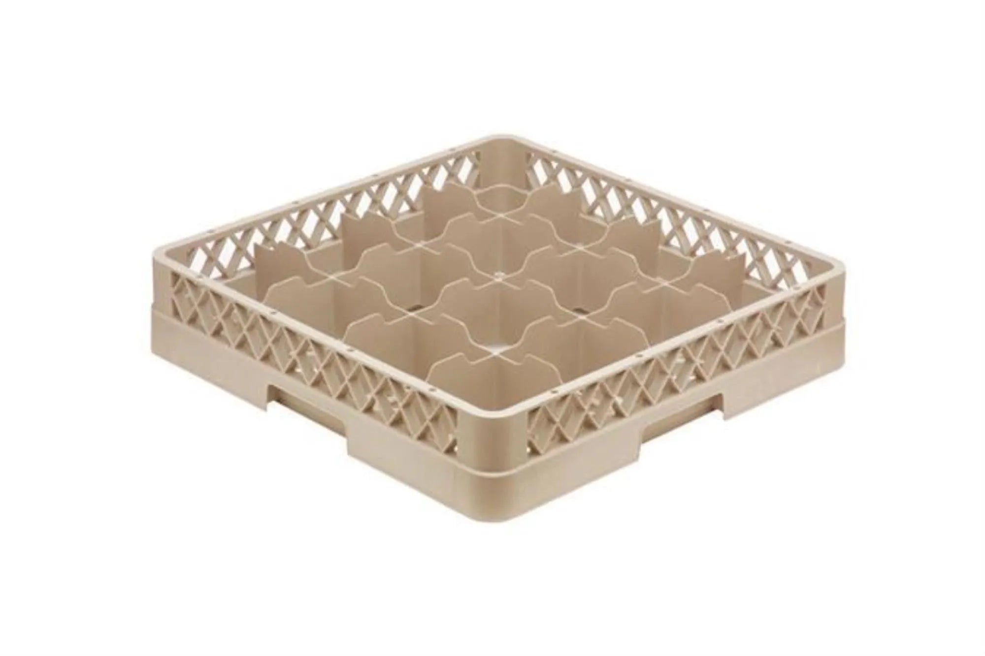 Tassenkorb 16 Fächer 11.2x11.2cm beige H max 8.5cm in Beige präsentiert im Onlineshop von KAQTU Design AG. Haushaltshilfen ist von Maison Truffe