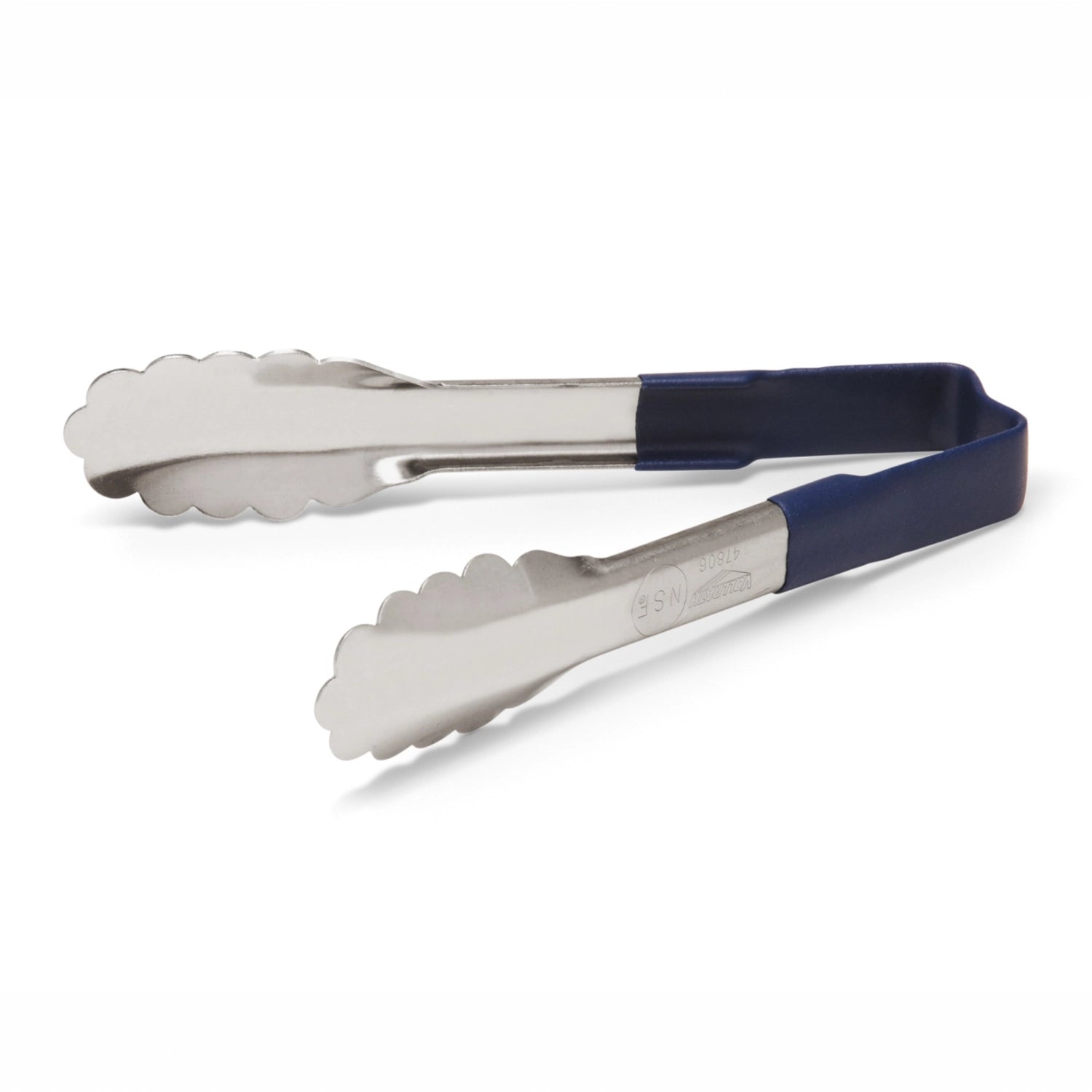 Buffetzange Kool Touch mit blauem Griff, 15 cm lang, perfekt zum Servieren von Speisen, rutschfest und hitzebeständig für komfortable Handhabung.