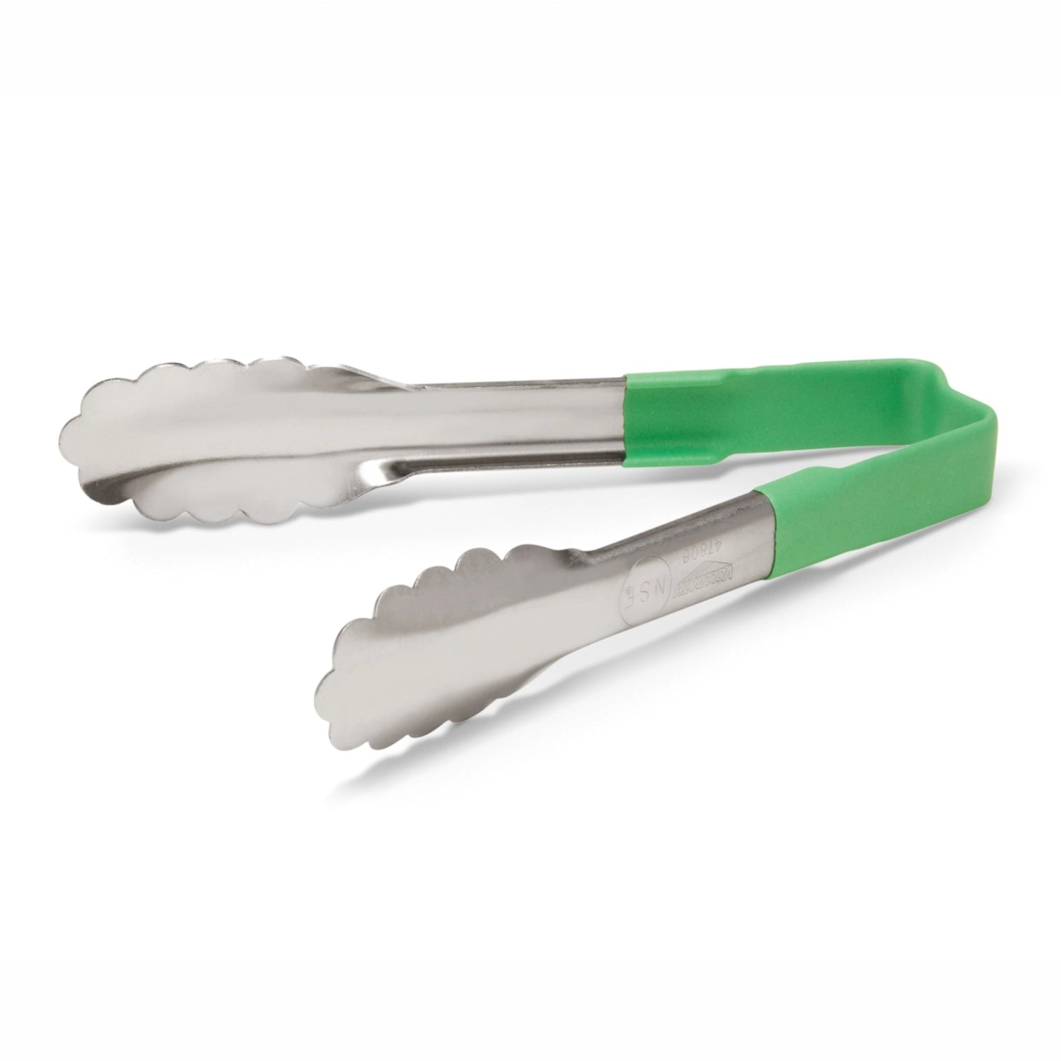 Buffetzange Kool Touch mit grünem Griff, 15 cm, perfekt zum Servieren von Speisen, bietet sicheren, rutschfesten Halt und ist hitzebeständig.