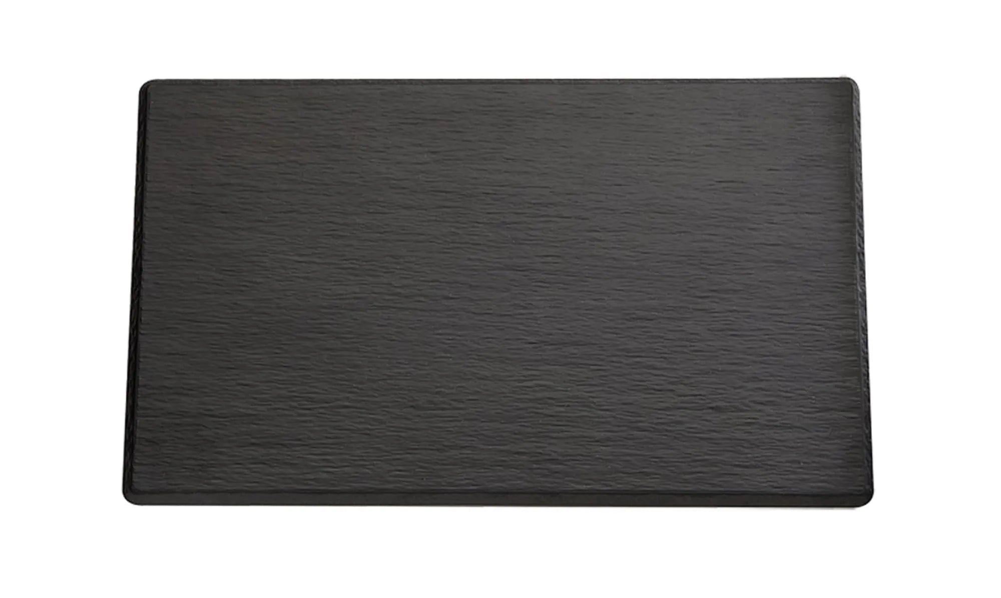 Elegantes Tablett GN 1/3 Slate, 32.5x17.5cm, robustes Melamin, spülmaschinenfest, ideal für Gastronomie und Buffets.