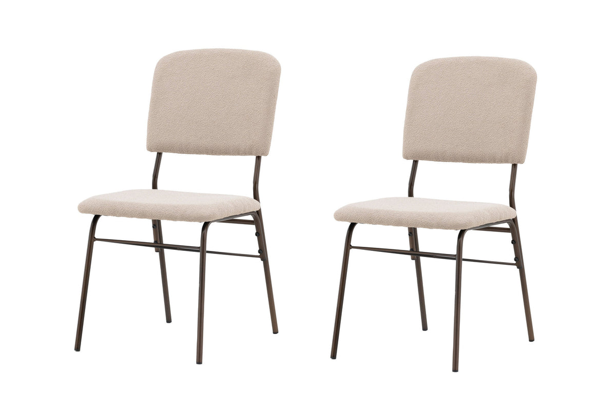 Dieser Stuhl in Beige präsentiert im Onlineshop von KAQTU Design AG. Stuhl ist von Venture Home