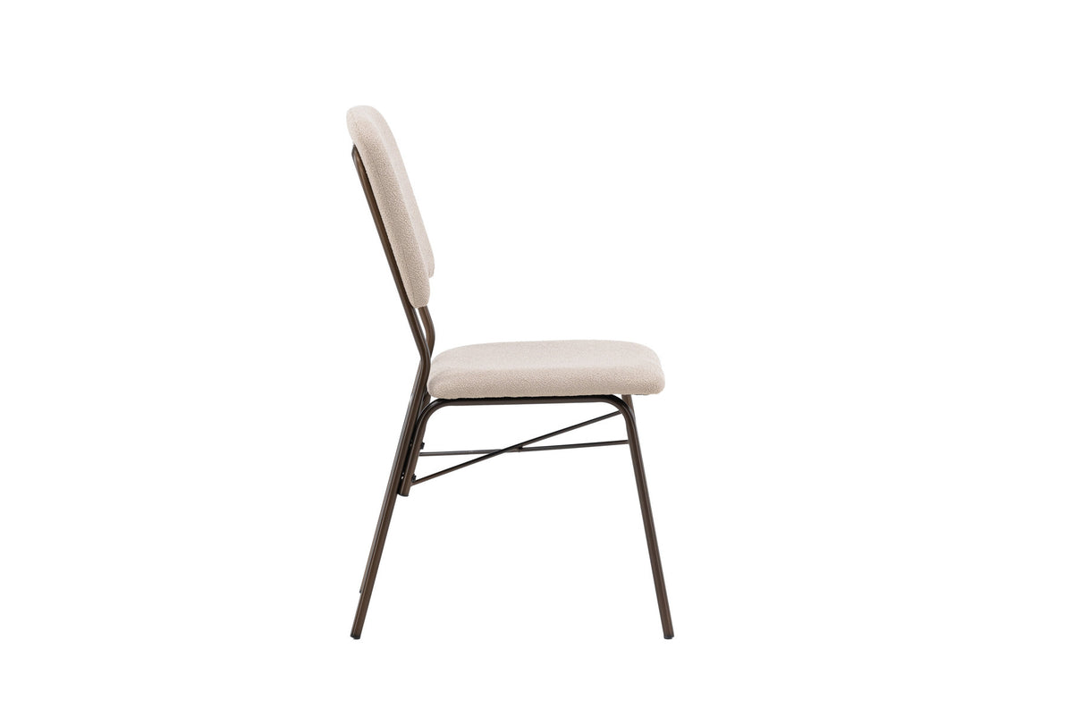 Dieser Stuhl in Beige präsentiert im Onlineshop von KAQTU Design AG. Stuhl ist von Venture Home