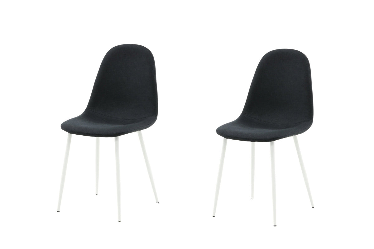 Polar Stuhl in Schwarz/Weiss präsentiert im Onlineshop von KAQTU Design AG. Stuhl ist von Venture Home