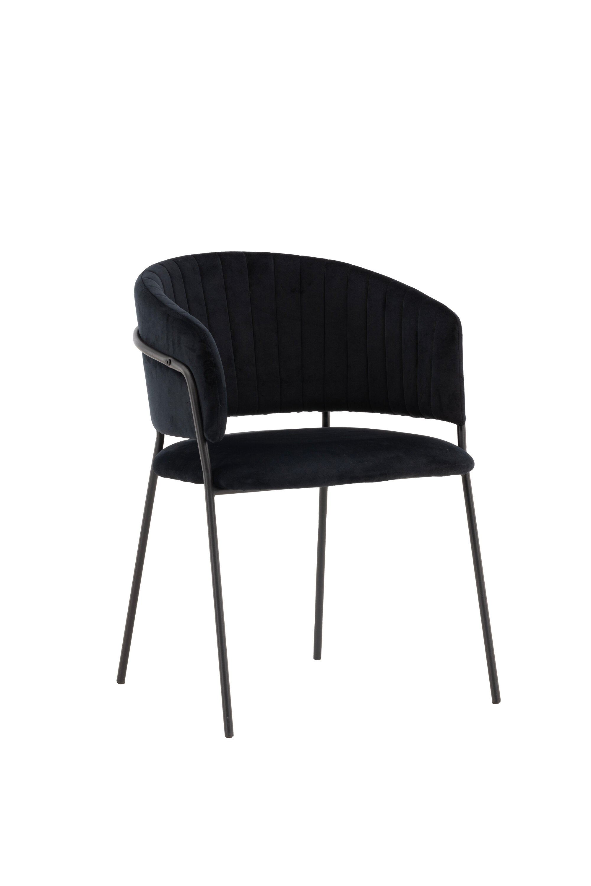 Selma Stuhl in Schwarz präsentiert im Onlineshop von KAQTU Design AG. Schalenstuhl mit Armlehne ist von Venture Home
