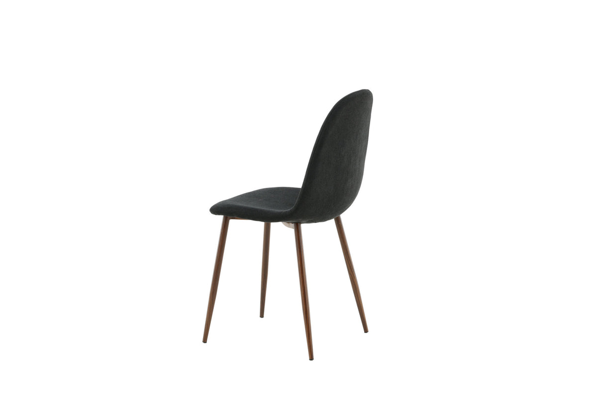 Polar Stuhl in Schwarz/Holz präsentiert im Onlineshop von KAQTU Design AG. Stuhl ist von Venture Home