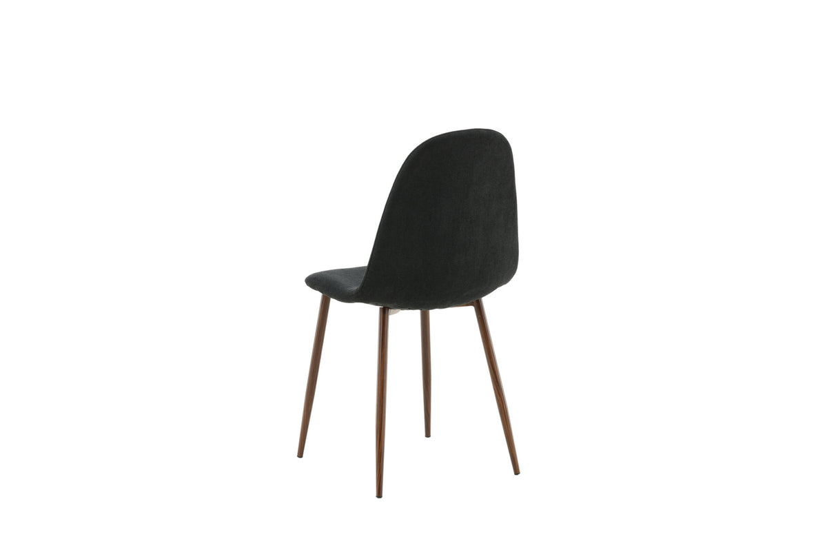 Polar Stuhl in Schwarz/Holz präsentiert im Onlineshop von KAQTU Design AG. Stuhl ist von Venture Home