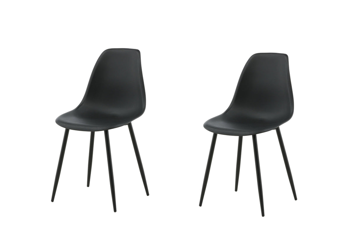 Polar Stuhl Plastic in Schwarz präsentiert im Onlineshop von KAQTU Design AG. Stuhl ist von Venture Home