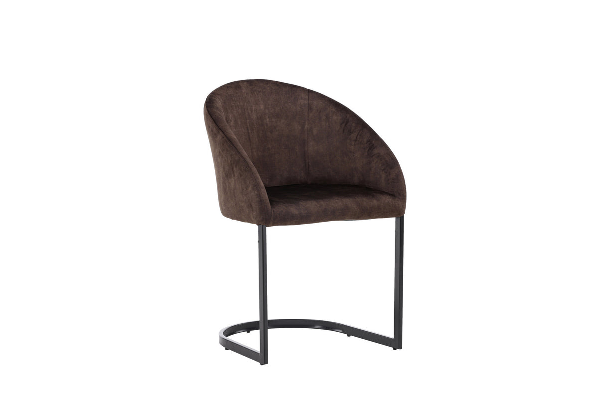 Evening Stuhl in Dunkelbraun präsentiert im Onlineshop von KAQTU Design AG. Schalenstuhl ist von Venture Home