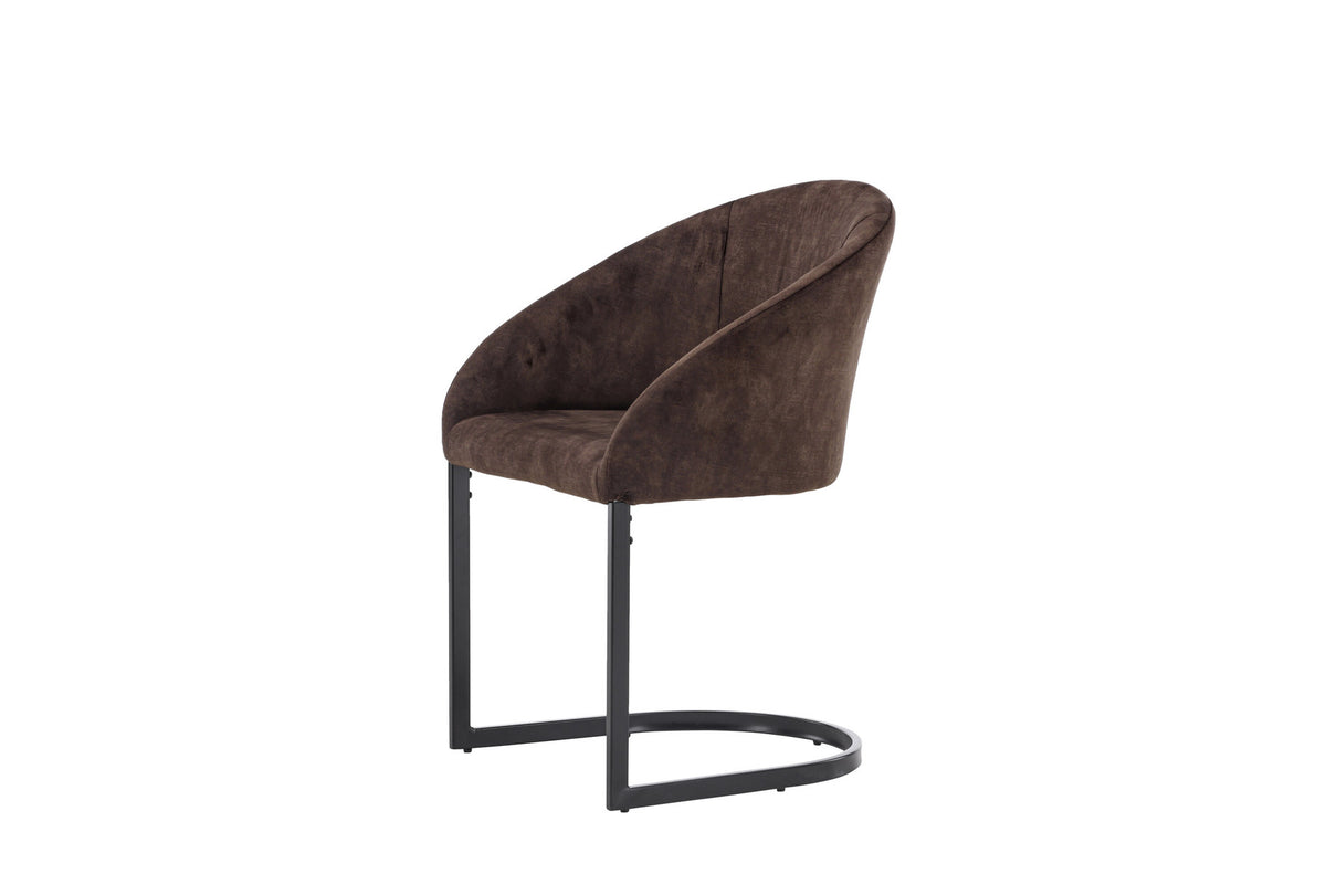 Evening Stuhl in Dunkelbraun präsentiert im Onlineshop von KAQTU Design AG. Schalenstuhl ist von Venture Home