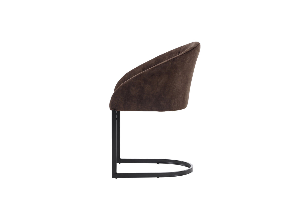 Evening Stuhl in Dunkelbraun präsentiert im Onlineshop von KAQTU Design AG. Schalenstuhl ist von Venture Home