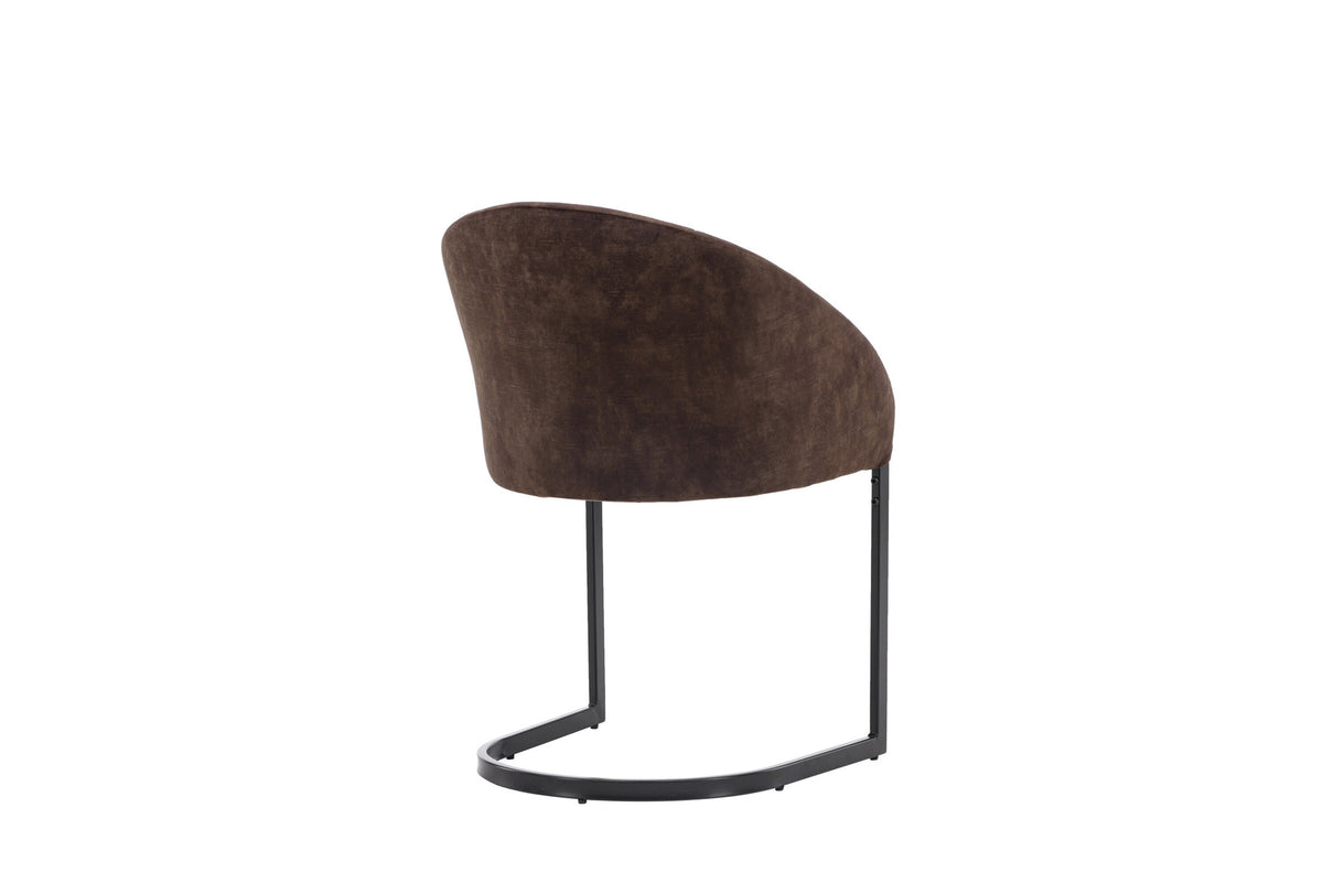 Evening Stuhl in Dunkelbraun präsentiert im Onlineshop von KAQTU Design AG. Schalenstuhl ist von Venture Home