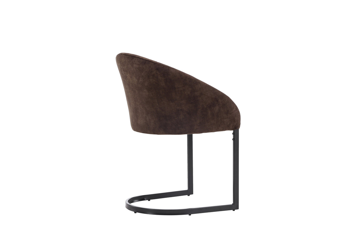 Evening Stuhl in Dunkelbraun präsentiert im Onlineshop von KAQTU Design AG. Schalenstuhl ist von Venture Home