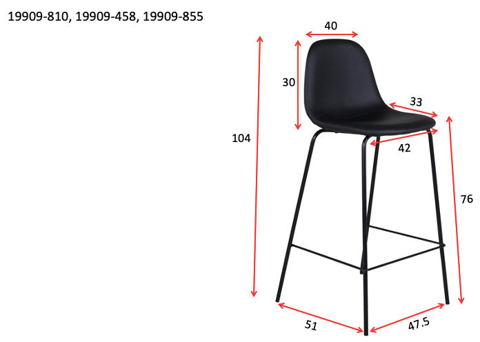 Polar Barstuhl in Grau präsentiert im Onlineshop von KAQTU Design AG. Barstuhl ist von Venture Home