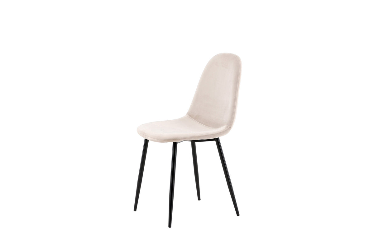 Polar Stuhl in Beige/Schwarz präsentiert im Onlineshop von KAQTU Design AG. Stuhl ist von Venture Home