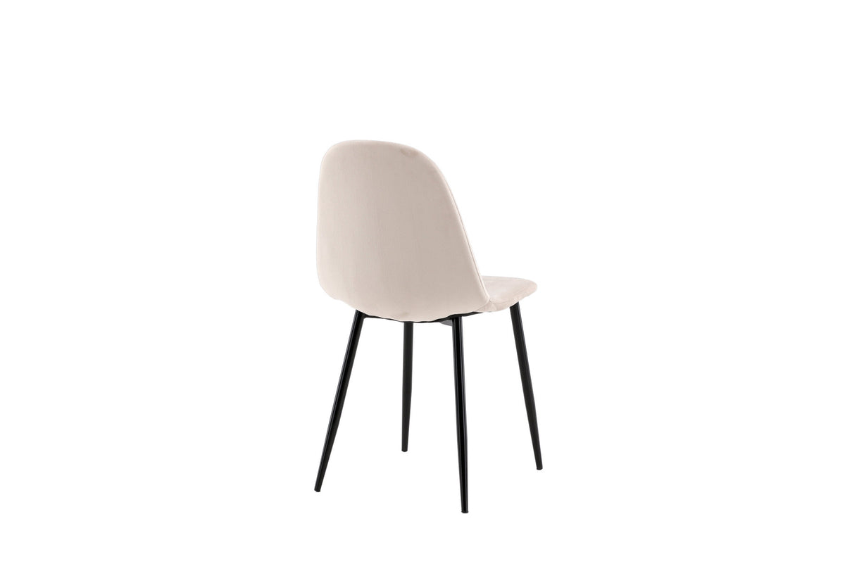 Polar Stuhl in Beige/Schwarz präsentiert im Onlineshop von KAQTU Design AG. Stuhl ist von Venture Home