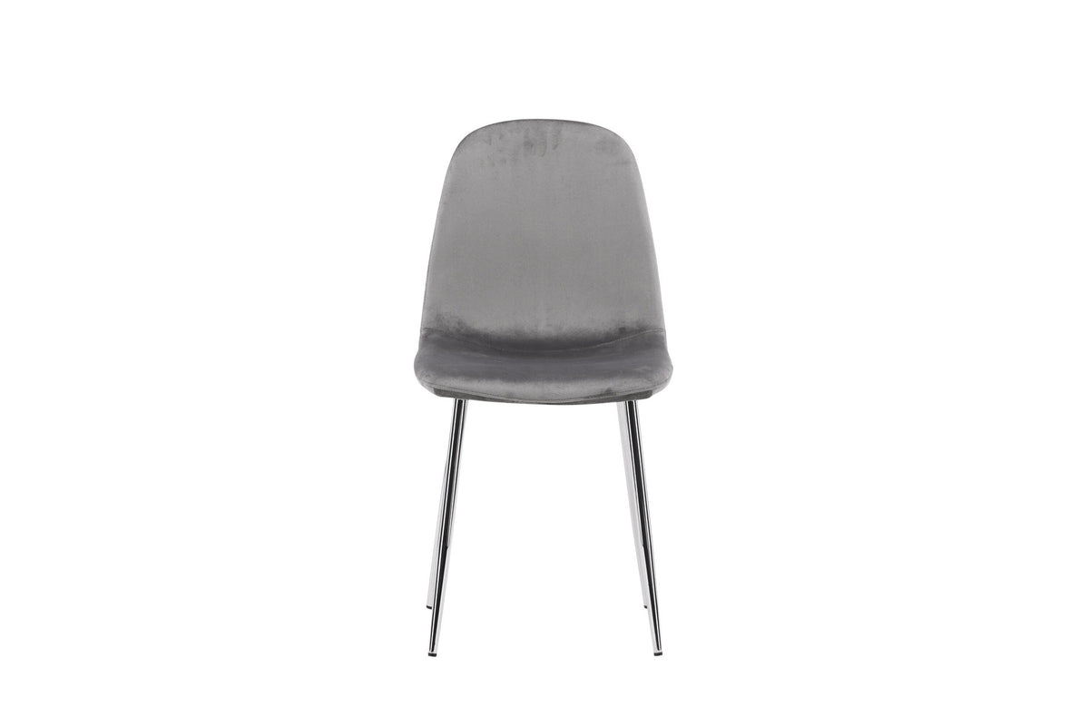 Eva Stuhl in Hellgrau präsentiert im Onlineshop von KAQTU Design AG. Stuhl ist von Venture Home