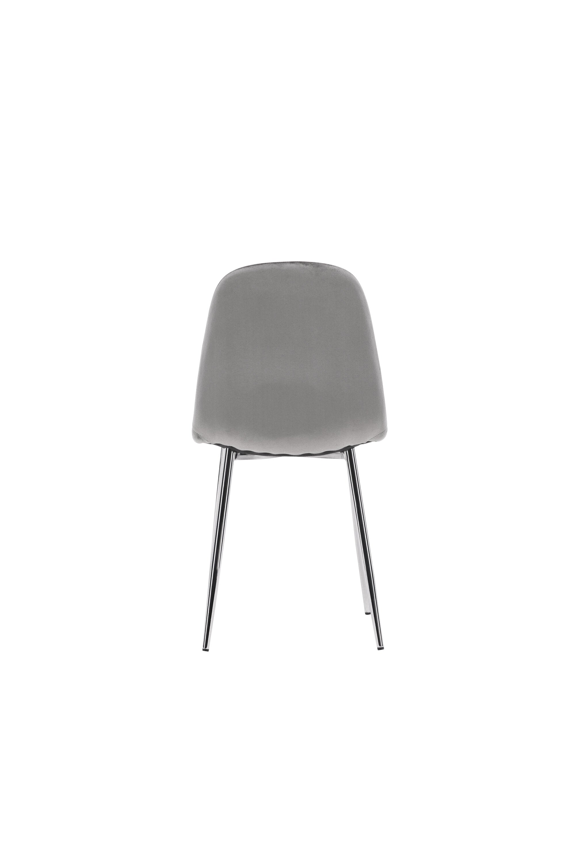 Eva Stuhl in Hellgrau präsentiert im Onlineshop von KAQTU Design AG. Stuhl ist von Venture Home