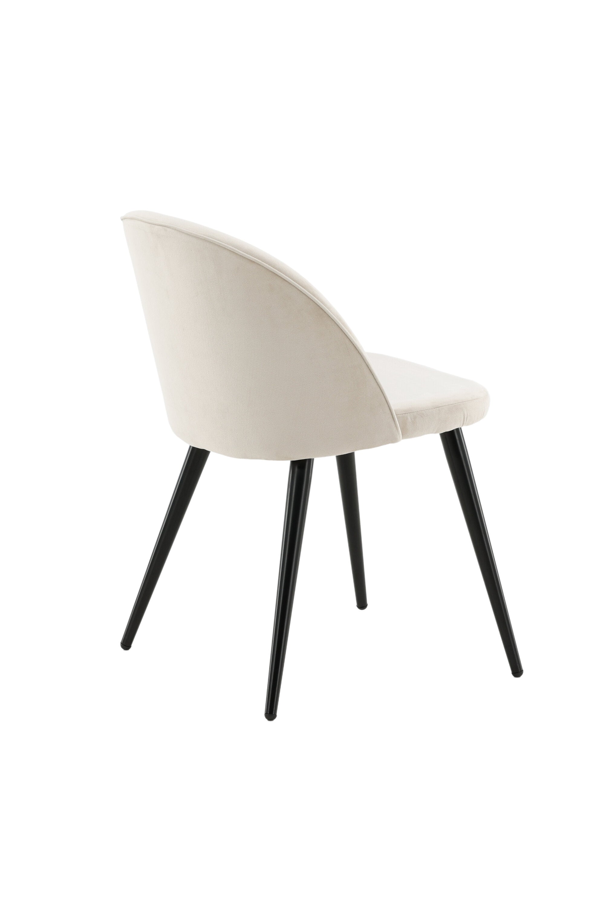 Velvet Matstol Stuhl in Beige / Schwarz präsentiert im Onlineshop von KAQTU Design AG. Schalenstuhl ist von Venture Home