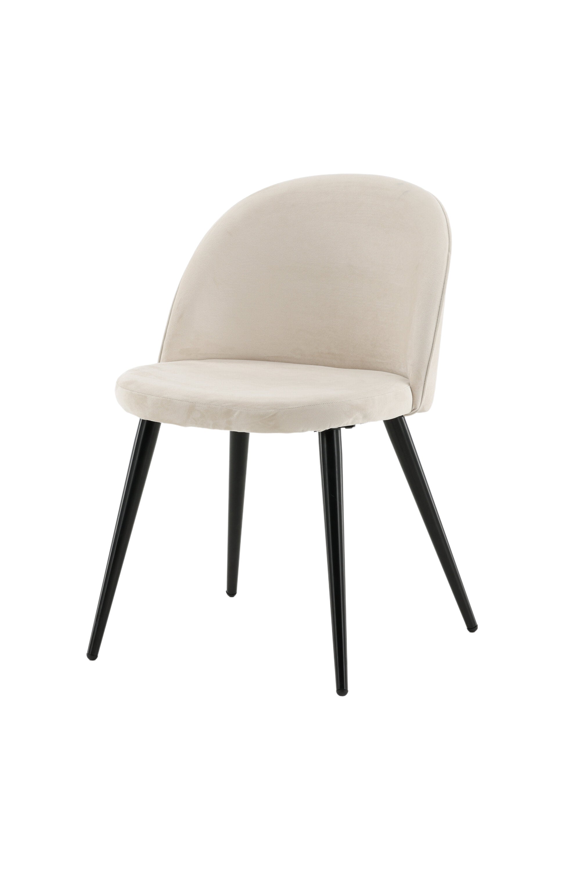 Velvet Matstol Stuhl in Beige / Schwarz präsentiert im Onlineshop von KAQTU Design AG. Schalenstuhl ist von Venture Home