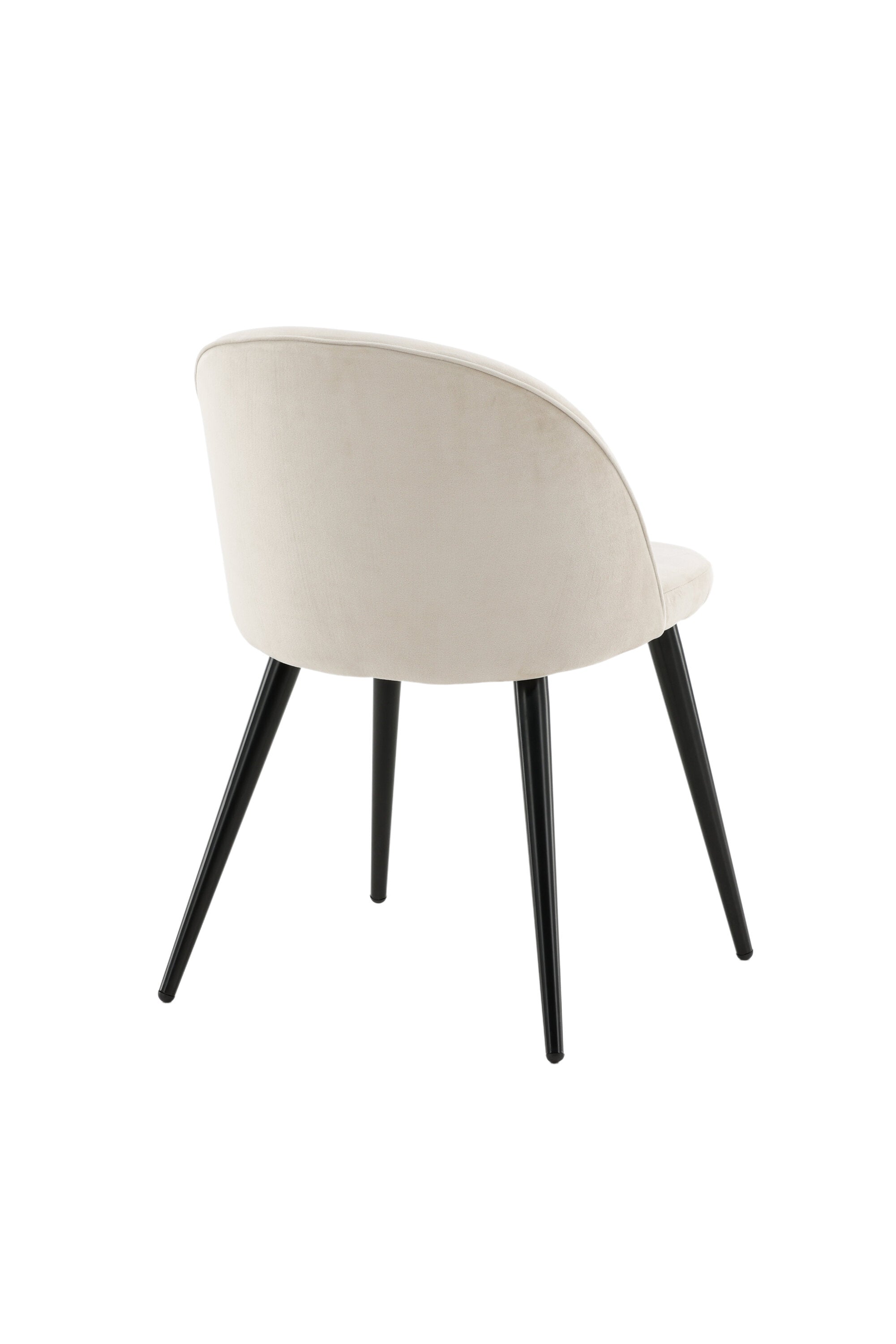 Velvet Matstol Stuhl in Beige / Schwarz präsentiert im Onlineshop von KAQTU Design AG. Schalenstuhl ist von Venture Home